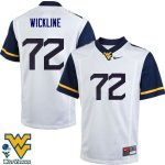 Men's West Virginia Mountaineers NCAA #72 Kelby Wickline White Authentic Nike Stitched College Football Jersey FC15F20SO